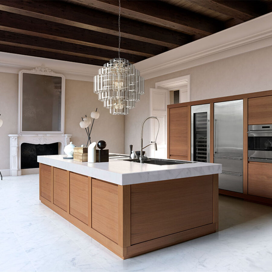 WOOD: le caratteristiche della più maestosa cucina senza maniglia