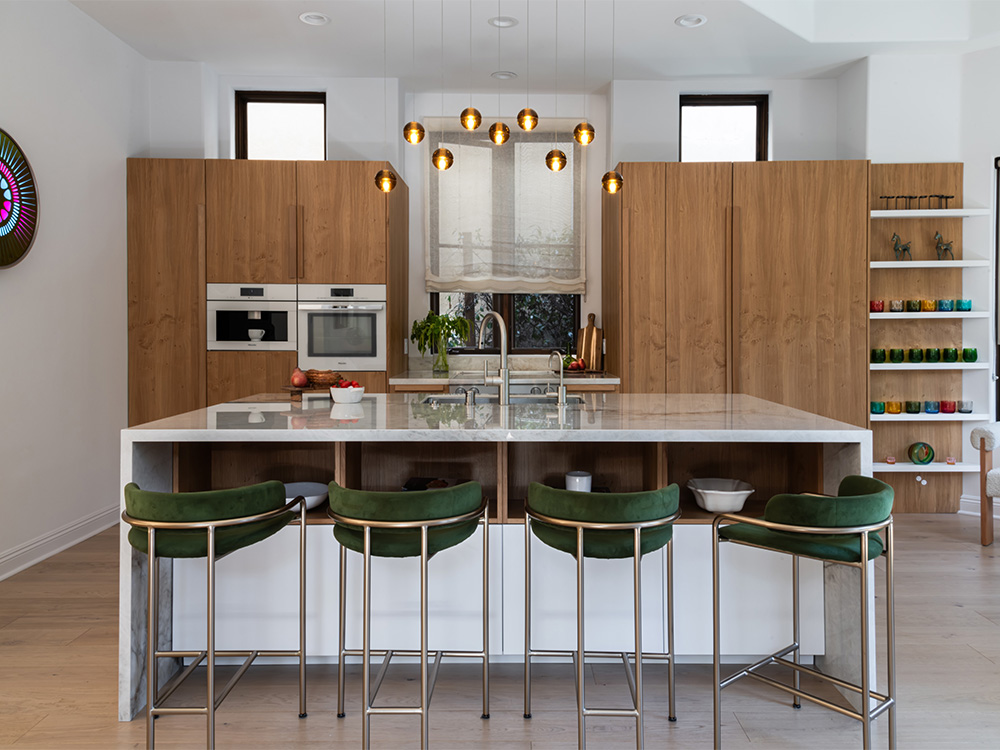 Cucina moderna dal design minimal, realizzata da Effeti, negozio di cucine artiginalai in Toscana.
